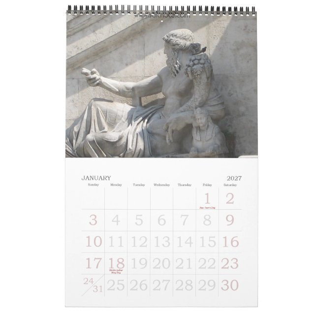 Italy 2007 Calendar (Jan 2027)