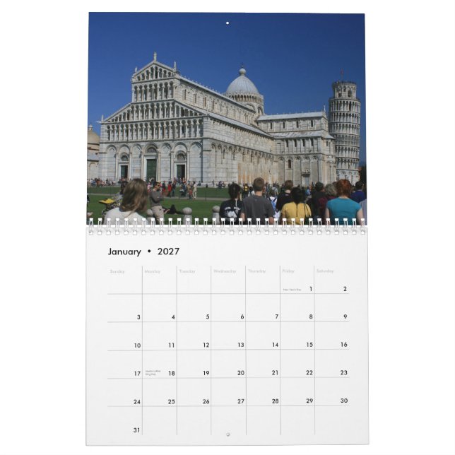Italy  2013 calendar (Jan 2027)