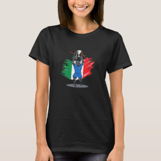 Italy 2021 Italy Soccer Champion Wolf With Flag T-Shirt