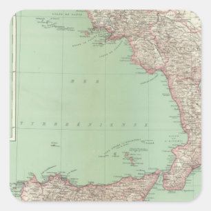 Italy 21 square sticker