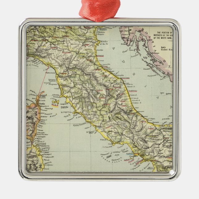 Italy 24 metal tree decoration (Front)