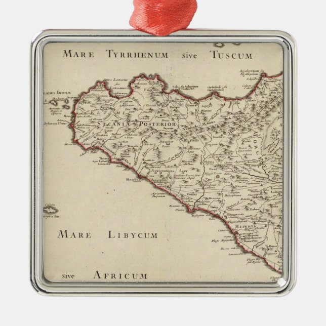 Italy 2 metal tree decoration (Front)