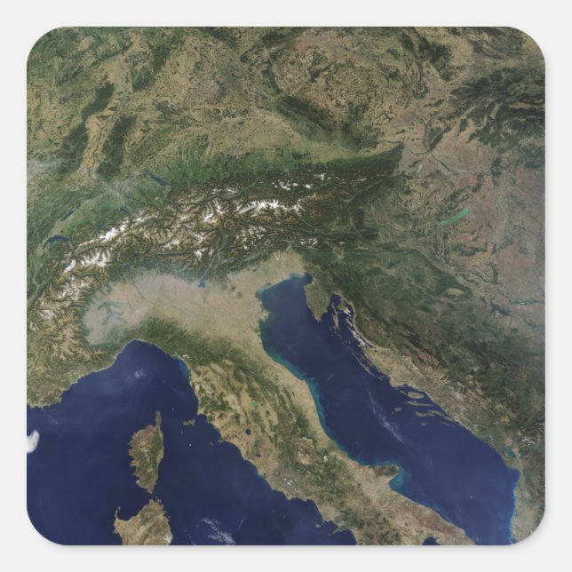 Italy 2 square sticker (Front)