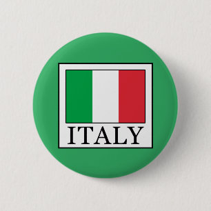 Italy 6 Cm Round Badge