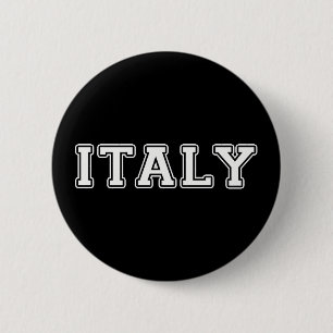 Italy 6 Cm Round Badge