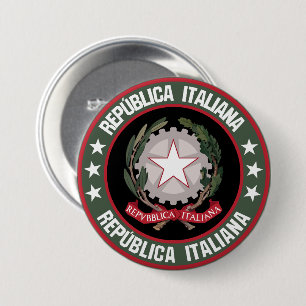 Italy                                              7.5 cm round badge