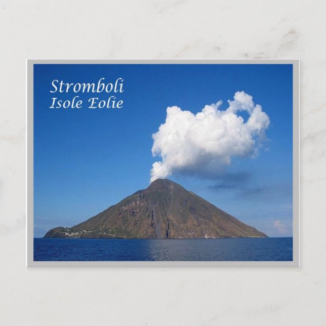Italy - Aeolian Islands - Stromboli Volcano - Postcard (Front)