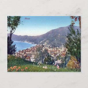 Italy,  Alassio, Town and Bay Postcard