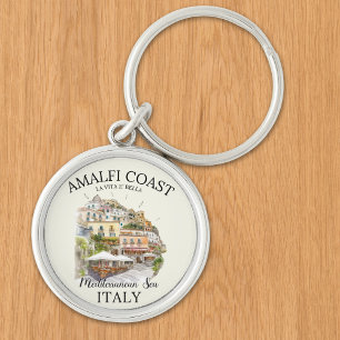 Italy Amalfi Coast Souvenir – La Vita è Bella  Key Ring