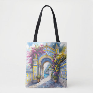 Italy Amalfi Wedding Anniversary Personalized Tote Bag