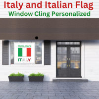 Italy and Italian Flag Green Personalisation