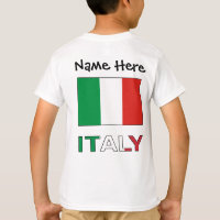 Italy and Italian Flag with Your Name