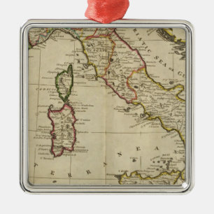 Italy, and Sardinia Metal Tree Decoration