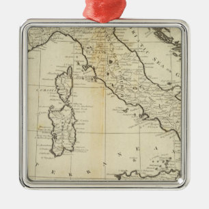 Italy and Sardinia Metal Tree Decoration