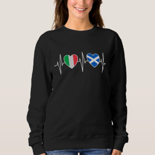 Italy And Scotland Scottish Flag Flags Sweatshirt
