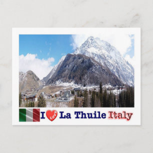 Italy - Aosta Valley - La Thuile - I Love - Postcard