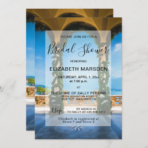 Italy Arches Elegant Bridal Shower Invitation