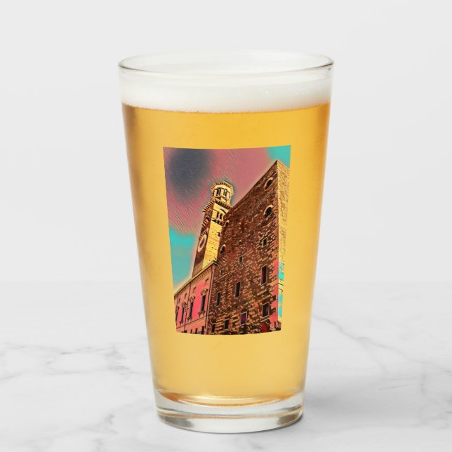 Italy architecture painting glass (Front Filled)