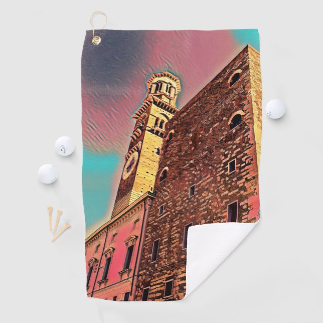 Italy architecture painting golf towel (InSitu)
