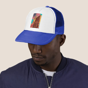 Italy architecture painting trucker hat