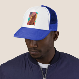 Italy architecture painting trucker hat