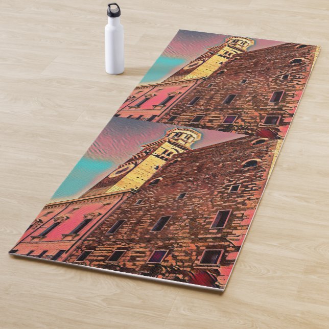 Italy architecture painting yoga mat (In Situ)