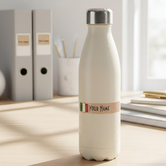 Italy Art Deco Flag | Custom Waterproof Name Label