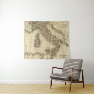 Italy Atlas Map Tapestry