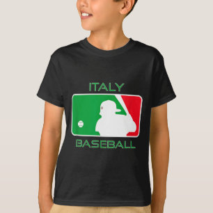 Italy Baseball Fan Italian Flag Clic European T-Shirt