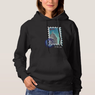 Italy Basilica Vatican Stamp Italophile Souvenir Hoodie