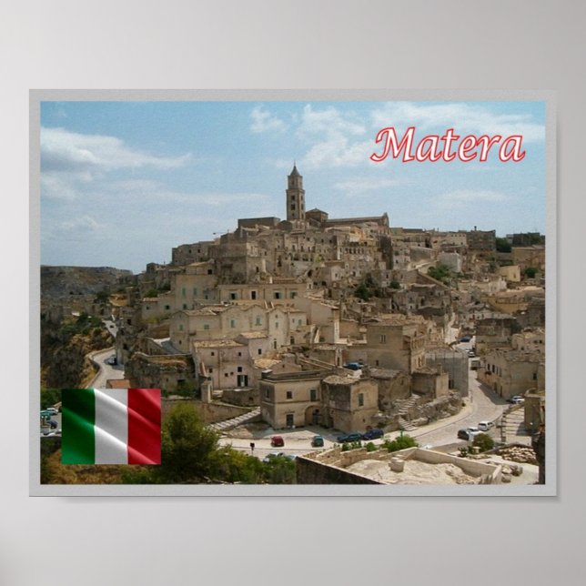 Italy - Basilicata - The Sassi of  Matera - Poster (Front)