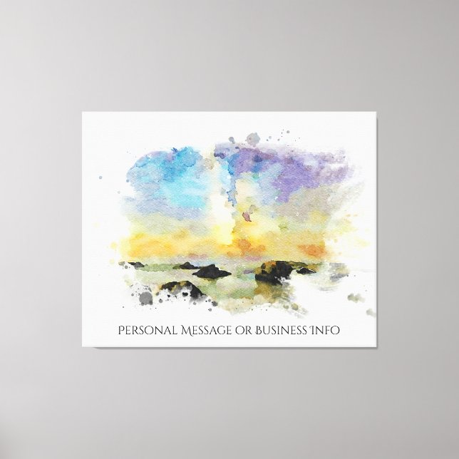 *~ Italy .  Beach Spiaggia delle cannelle AP12 Canvas Print (Front)