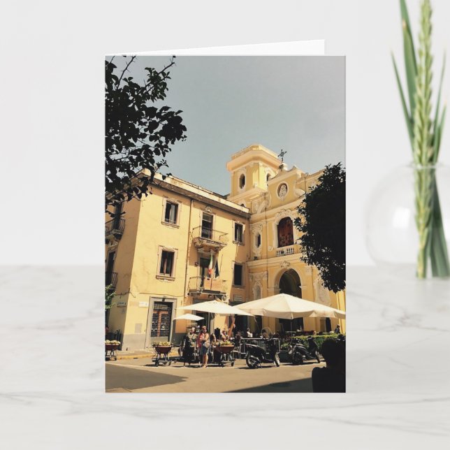 Italy Blank Greeting Card Sorrento (Front)