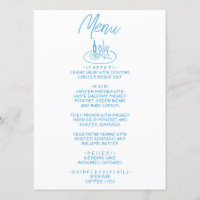 Italy Blue Handwritten Drawn Mediterranean Wedding