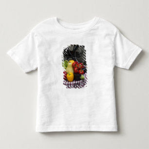 Italy, Brescia Province, Gargnano. Table with Toddler T-Shirt