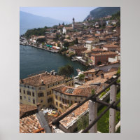 Italy, Brescia Province, Limone sul Garda. Town