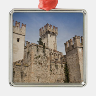 Italy, Brescia Province, Sirmione. Castello 2 Metal Tree Decoration