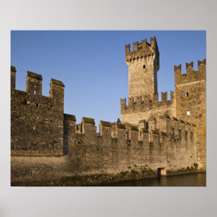 Italy, Brescia Province, Sirmione. Castello Poster