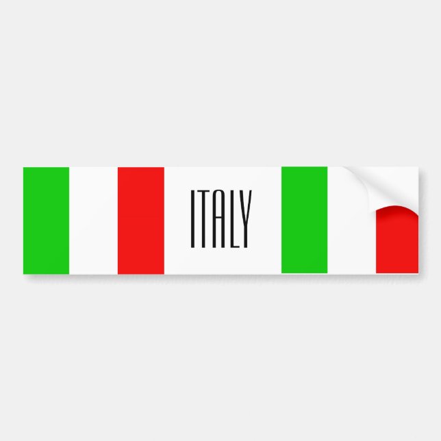 Italy bumper sticker (Front)