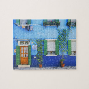Italy, Burano. A colourful house in Burano near Jigsaw Puzzle
