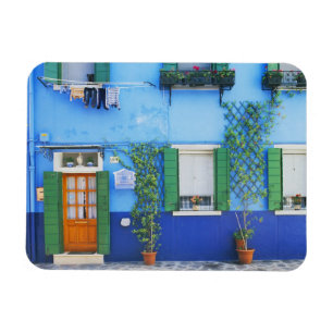 Italy, Burano. A colourful house in Burano near Magnet