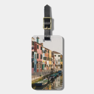 Italy, Burano. Colourful houses of line a Luggage Tag
