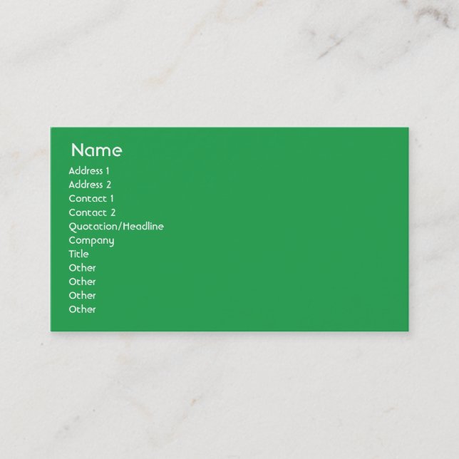 Italy - Business Card (Front)