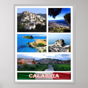 Italy - Calabria - Mosaic - Poster