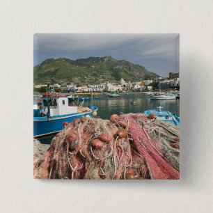 ITALY, Campania, (Bay of Naples), ISCHIA, FORIO: 15 Cm Square Badge