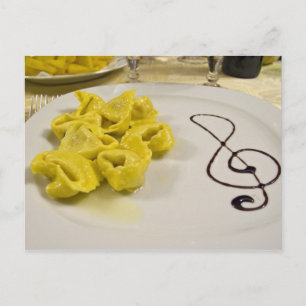 Italy, Cento. A plate of cheese tortellini Postcard