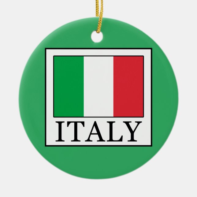 Italy Ceramic Tree Decoration (Front)