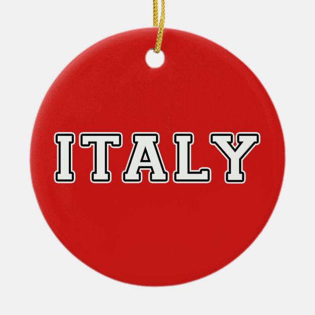 Italy Ceramic Tree Decoration (Front)