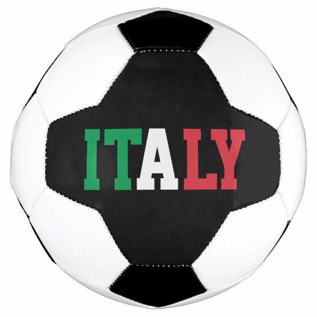 Italy Champion Soccer Ball Italian Flag Colours (Front)
