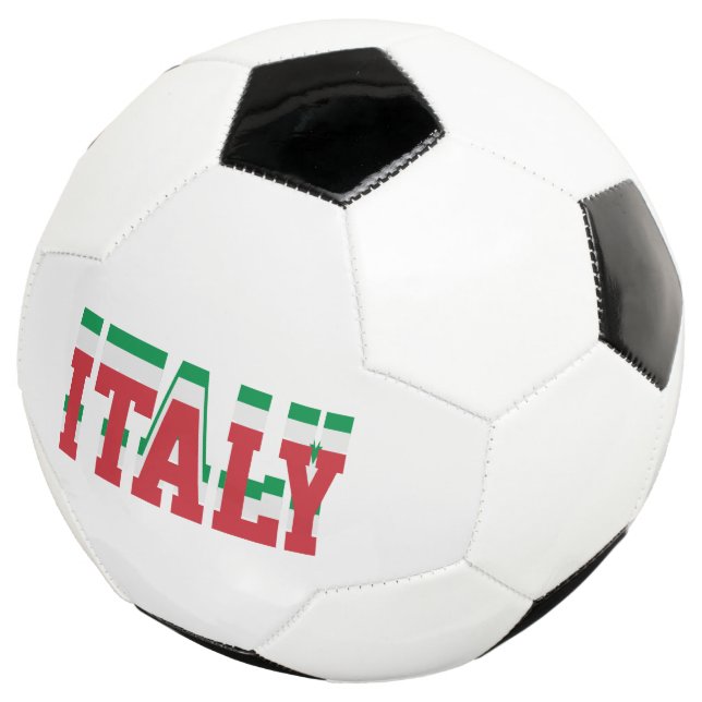 Italy Champion Soccer Ball Italian Flag Colours (Three Quarter)